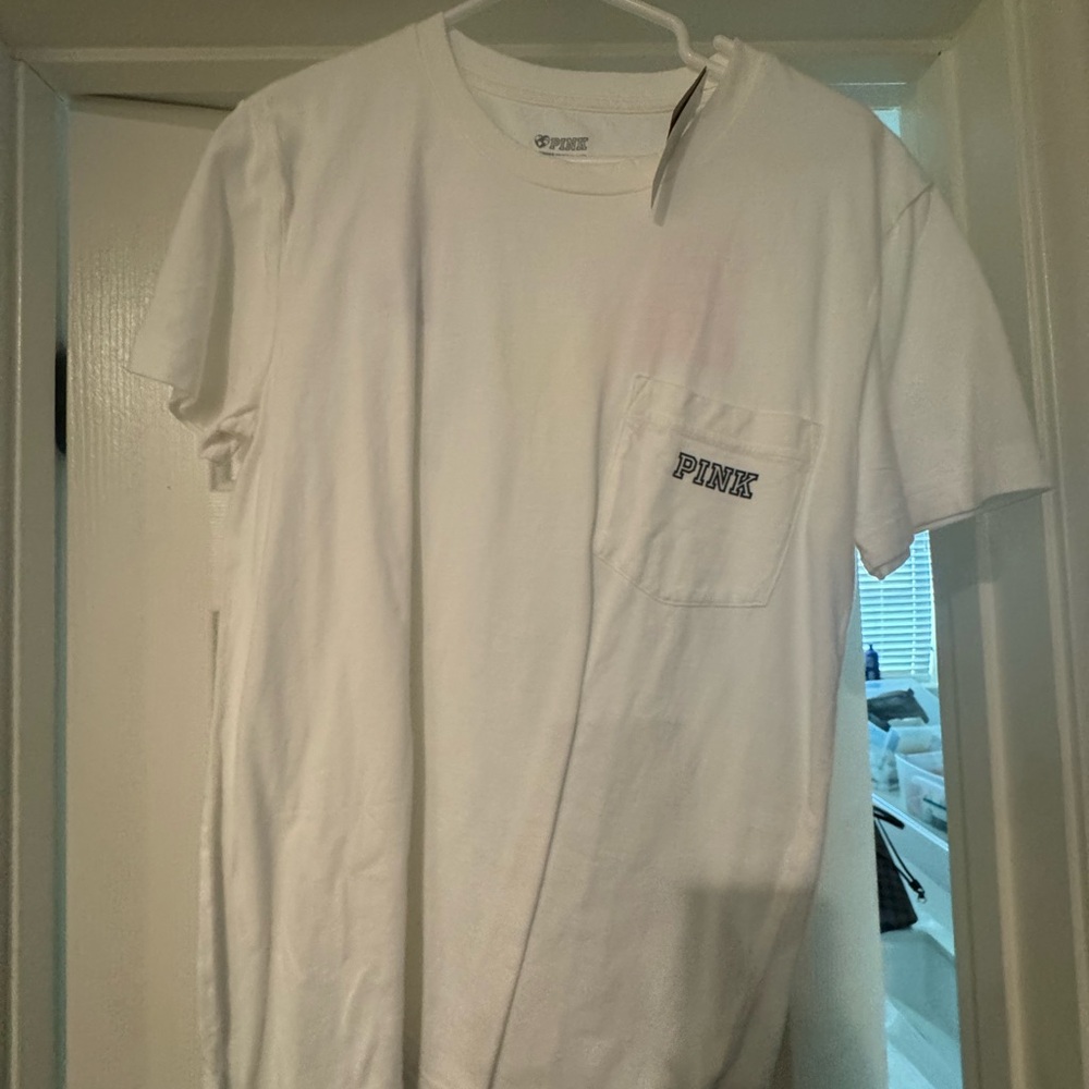 PINK Victoria's Secret White T-Shirt for Men